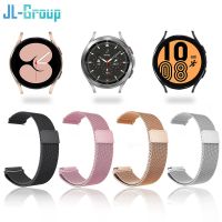 ■● Metal Strap For Samsung Galaxy Watch 4 5 6 Active 2 40mm 44mm Band Watch 3 4 Classic Milanese Magnetic Loop Replacement Bracelet