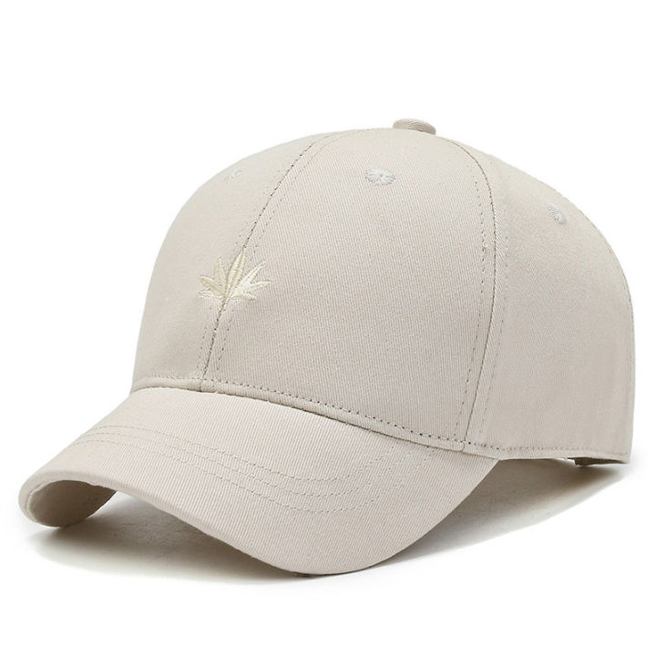 ในสต็อก-สีทึบผู้ชายและผู้หญิงหมวกยอดแหลมหมวกปักใบพิมพ์-hardtop-หมวกเบสบอลหมวกป้องกันแสงแดดกีฬาสบายๆหมวกปีกสั้น