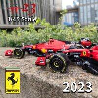 Urago 2023 F1 SF23 16 Lecler 55 Sainz Jr Diecast Formula โมเดลรถยนต์หนึ่งของเล่นขนาดใหญ่สำหรับของขวัญเด็กผู้ชาย