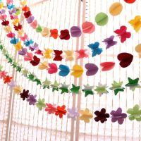 MA1MBB 3D Butterfly Heart paper garland hanging star tissue string baby shower kids birthday party wedding decoration