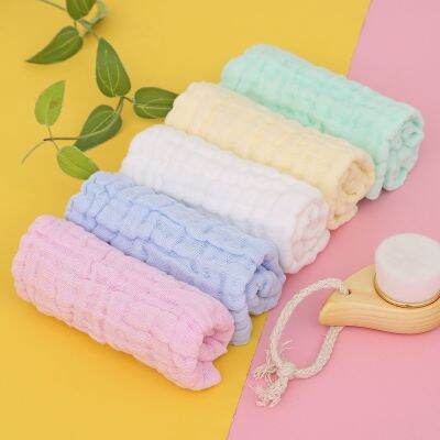 【CC】 3/5Pcs 30x30cm Face Washcloth Muslin Squares Cotton Hand Gauze for Bathing Feeding Kids Handkerchief