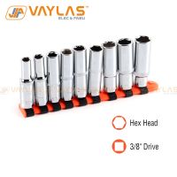 3/8 Inch Drive 8-16mm Long Socket Set Power Accessories with Plastic Rack Color Send Randomly for Home Improvement Car Repair