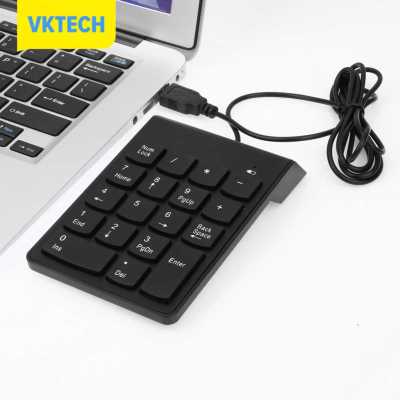 [Vktech] ใหม่ USB มินิ18ปุ่มแป้นตัวเลขคีย์บอร์ดตัวการ์ตูนตัวเลขสำหรับแล็ปท็อปโน้ต