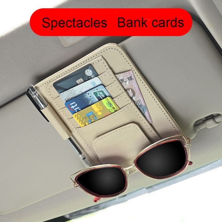 in-car-supplies-sun-visor-storage-multi-function-car-glasses-clip-bag-card-bag-document-clip-ticket-box-frame-car-universal