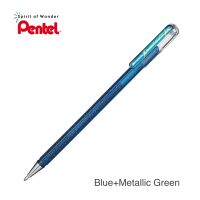 Pentel ปากกาไฮบริดเจล เพนเทล Hybrid Gel Dual Metallic 1.0mm (สีน้ำเงิน+เขียวเมทัลลิค)