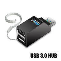 Mini USB Splitter กล่อง USB 3.0 Hub Adapter Extender 3พอร์ตสำหรับ PC แล็ปท็อป ศัพท์มือถือ U Disk Reader อุปกรณ์เสริม