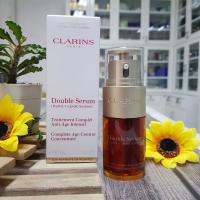 Clarins Double Serum Complete Age Control Concentrate  ดับเบิ้ลเซรั่มอันดับ 1 ขนาด 50ml 75ml 30ml light texture 50ml