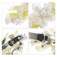 OULII Lily of the Valley Hair Clip Metal Barrette Women Hair Clamp Spring Hair Clip Clasp