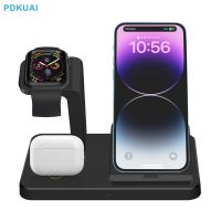 15W Fast Wireless Charger Stand For iPhone 14 13 12 11 XS XR 8 Apple Watch 8 7 6 Airpods Pro iWatch 3 in 1 Charging Dock Station