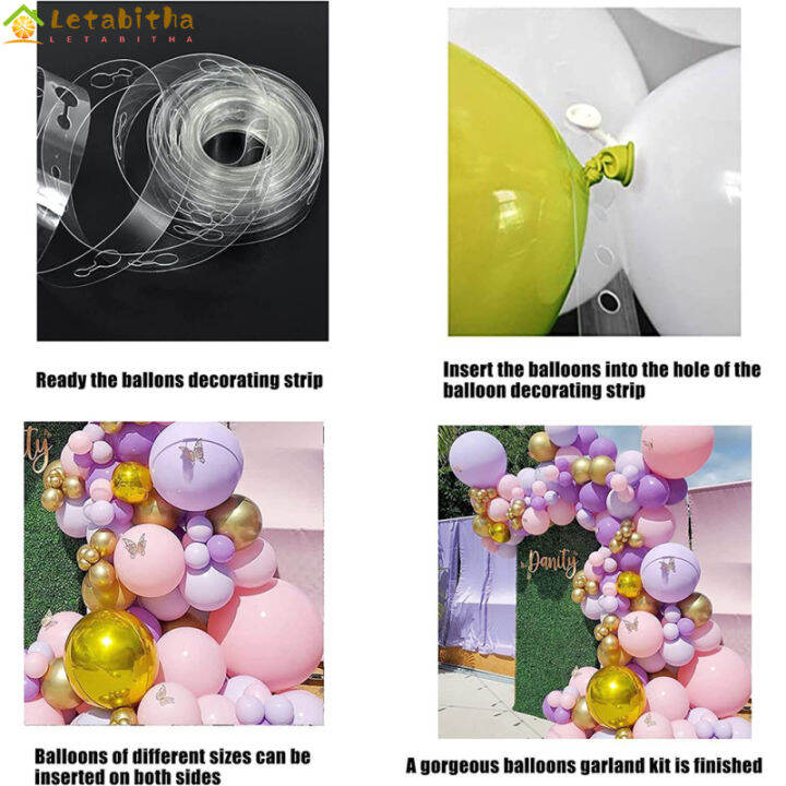 letabitha-พวงมาลัยลูกโป่งลาเท็กซ์109ชิ้น-ชุดพวงมาลัยโค้งพร้อมโซ่วันเกิดเบบี้อาบน้ำอุปกรณ์ลูกโป่งประดับปาร์ตี้
