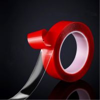 3/5/8/10/12/15/20/30/35mm Sided Adhesive Tape Transparent No Traces Sticker for Strip Car Fixed Tablet