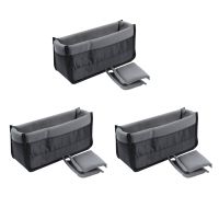 3X Shockproof Dslr Slr Camera Insert Organizer Case Partition Divider Protection Case(Black+Grey)