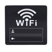 Goodbro ป้ายสัญญาณ WiFi อายุพื้นผิวกระจก Rewritable บัญชีรหัสผ่านป้ายสัญญาณ WiFi