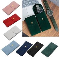 Portable Flannelette Fabric Watch Pouch Storage Bag Single Watch Travel Case Organizer Display Pouch for Men and Women