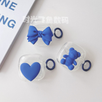 READY STOCK! Klein Blue Bow &amp; Hearts for Baseus W04 Plus Soft Earphone Case Cover