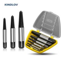 KINDLOV 5/6Pcs Damaged Screw Extractor Center Drill Bits Stripped Broken Screw Bolt Remover Bolt Extractor Easily Repair Tools