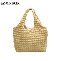 Jasmin NOIR กระเป๋าถือ กระเป๋าสะพายไหล่ ผ้าแคนวาส เรียบง่าย สําหรับสตรี