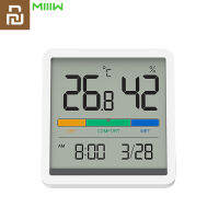 New Miiiw Temperature And Humidity Clock Home Indoor High-Precision Baby Room CF Temperature Monitor 3.34inch Big LCD Screen