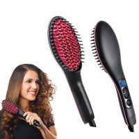 ✸❣▨ Electric Hair Straightening Brush Hot Comb Adjustable Temperature Hair Straightener Professional Womens Hair Heating Comb