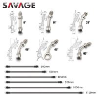 Newprodectscoming Motorcycle Brake Hose Clutch Hydraulic Oil Line Pipe Adaptor Oil Hose Banjo Fitting AN3 Straight 0 14 28 45 60 Degree 10mm 3/8 quot;