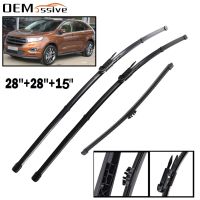 3Pcs 28"28"15" Front Rear Windshield Windscreen Wiper Blades Set For Ford Edge MK2 2019 2018 2017 2016 2015