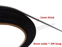 (1mm thick) 5mm Wide RP Smart Phone Repair Dust Proof Black Sponge Two Sides Adhesive Foam Tape Auto Gasket Phone Gap Seal