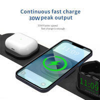 (HOT)30W พับ3 In 1 Magnetic Wireless Charger Pad Qi Fast Charging Dock Station สำหรับ 13 12 11 Apple 6 7 Pro