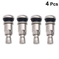 4pcs Snap In Valve Stem Stainless Steel Tire Valve Stems Vehicle Tires Valves Tyre Stem Air Valve Caps нипель автомобильный