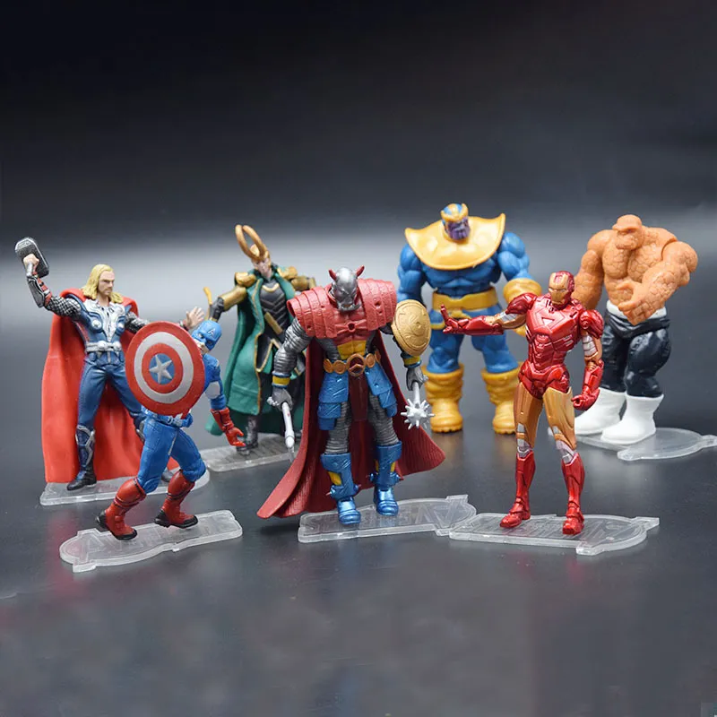 7pcs/set Marvel Spider Man 12-13CM Action Figure Ironman Future Kick Anime  Collection Figure Toy Model Children | Lazada