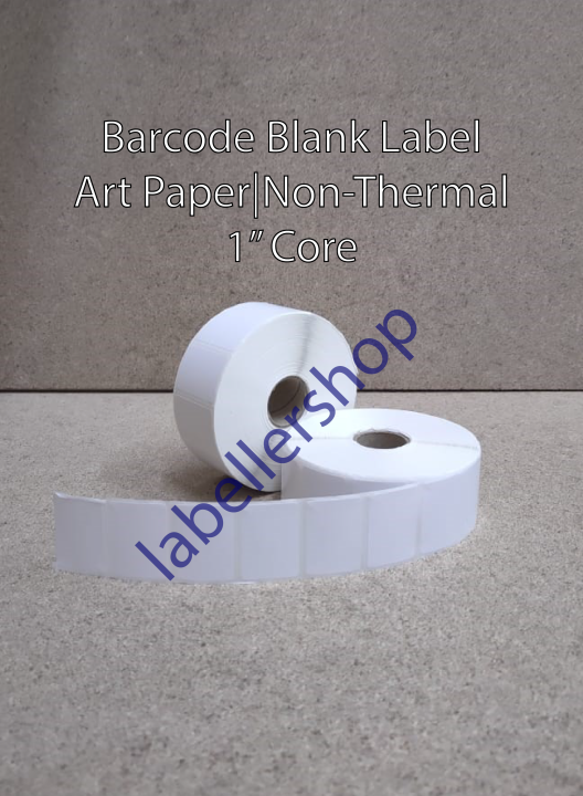 [NON-Thermal][2000pcs/Roll][1UP] Barcode Label/Blank Label/Art Paper ...