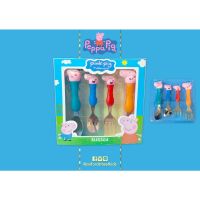 ☑️ Peppa Pig Cutlery Set เซตช้อนรับประทานอาหาร เปปป้า พิก