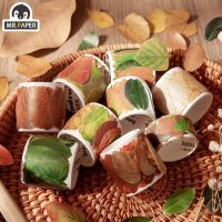 ☊﹊ Mr.paper 8 Style Aesthetic Leaf Special-shaped Washi Tape Creative Leaf Hand Account Material DIY Decorative Sticker Tape