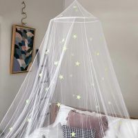 【LZ】✺❀  Practical Bedcover Curtain Polyester Bed Canopy Soft Ceiling Mount Kids Room Dome Bed Net Tent Cover  Decorative