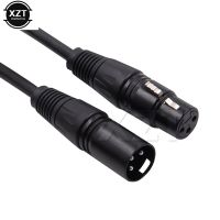 สายเคเบิล XLR สายออดิโอโลหะ XLR แบบตัวผู้กับตัวเมียมีฉนวนป้องกันสำหรับเครื่องผสมไมโครโฟน1ม. 1.8ม. 3M 4.5ม. 5ม. 6ม. 7.6ม. 10ม. 15ม. 20ม. A1c-42