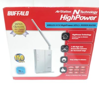 Buffalo&nbsp;AirStation N-Technology Wireless-N150  ADSL2&amp; MODEM ROUTER
