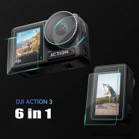 Anti-scratch Lens Protective Film for DJI Osmo Action 3 Camera Front &amp; Back Film Tempered Glass Protector for DJI Osmo Action 3