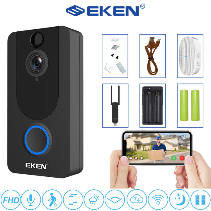 Eken V7 Smart IP chuông cửa là một sản phẩm đột phá trong lĩnh vực an ninh gia đình. Với Công nghệ mới nhất vào năm 2024, thiết bị này cung cấp cho bạn khả năng kết nối và kiểm soát từ xa nhà của bạn. Với tính năng giám sát thời gian thực, khả năng ghi hình và tích hợp thông minh, Eken V7 Smart IP chuông cửa đáp ứng các tiêu chuẩn chất lượng cao nhất.