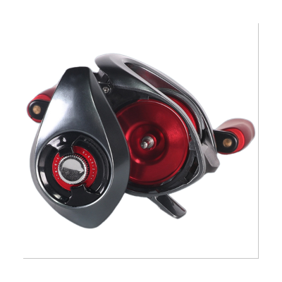 1 PCS Bait Casting Reel High Speed Gear Ratio Saltwater Magnetic Brake System Ultralight Fishing Drop Wheel Black
