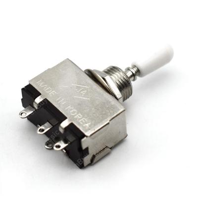 ‘【；】 1Pcs Chrome Box Style 3 Way Closed Pickup Selector Toggle Switch For LP Electric Guitar Drop Shipping