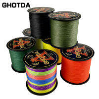 GHOTDA 300M 4 Strands 8 Strand Weaves PE สายถัก Multifilament สำหรับตกปลาคาร์พ