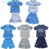 ♞✧△ Newest 2223 2122 Manchester City jersey Kids jersey Set Home Away 3rd Child Football Jersey With Pants Suit Set