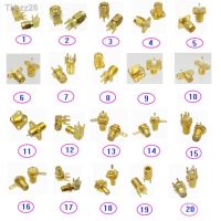 Connector SMA / SMB Male Plug Female Jack Solder PCB mount Flange PTFE mount Bulkhead Nut mount RF Coaxial