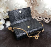 New Fashion Women Handbags Messenger Bag His Parcel Chain Tassel Mini Crocodile Pattern Style Brand Shoulder Bag