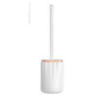 Bathroom Toilet Brush No Dead Ends Cleaning Brush Silicone Soft TPR Brush Head Water Leak Proof with Base