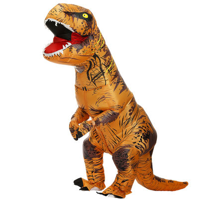 ผู้ชาย T-REX ไดโนเสาร์พองเครื่องแต่งกายผู้หญิงปาร์ตี้เครื่องแต่งกายคอสเพลย์แฟนซีมิ่งขวัญอะนิเมะฮาโลวีนเครื่องแต่งกายสำหรับผู้ใหญ่ Dino การ์ตูนพอดีความสูง 150-195 ซม.