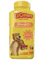 ??Exp.04/2024 (290 เม็ด) Lil Critters Vitamin D3 Gummies