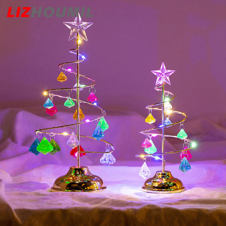 lizhoumil-โคมไฟโต๊ะคริสตัล-led-ประดับต้นคริสต์มาสไฟโต๊ะทำงานตกแต่งสำหรับตกแต่งวันหยุด