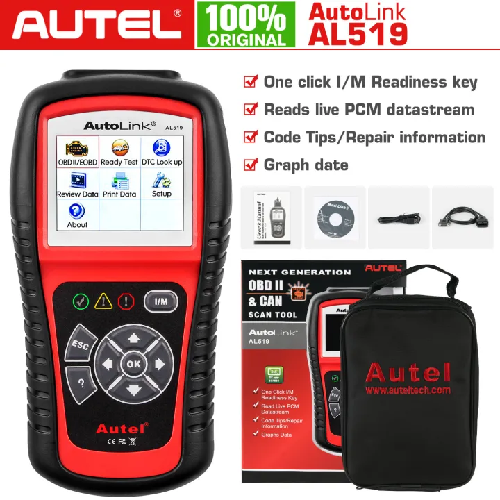 【Proton&Perodua&All OBD2 Cars】Autel AutoLink AL519 OBD2 Scanner