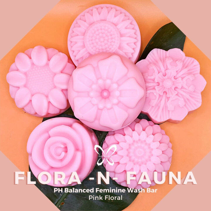 Pink Floral Feminine Wash Bars FloraNFauna BathBreakPh Lazada PH