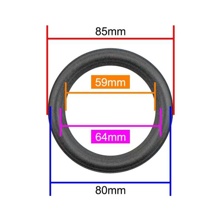 ghxamp-3-5นิ้ว85มม-สำหรับซ่อมฮอร์นขอบลำโพง82c-02นำเข้า2ชิ้น